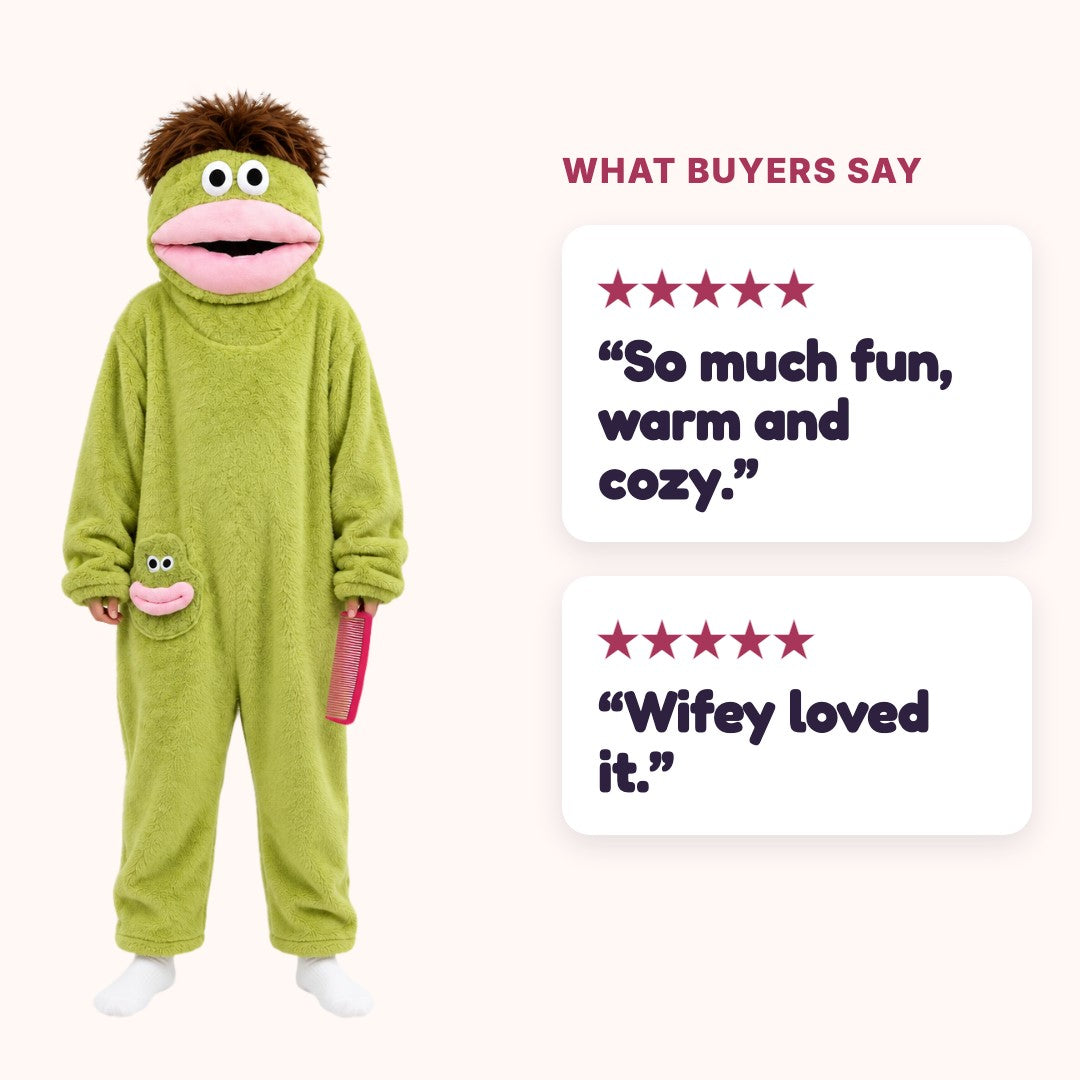 Monster onesie with two five-star buyer reviews