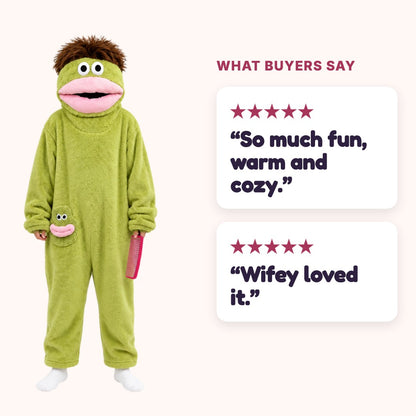 Monster onesie with two five-star buyer reviews