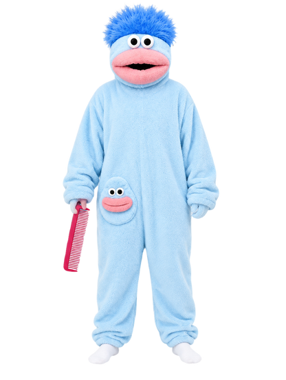 SnugBeast Monster Onesie in Blue