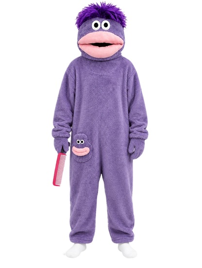SnugBeast Monster Onesie in Purple