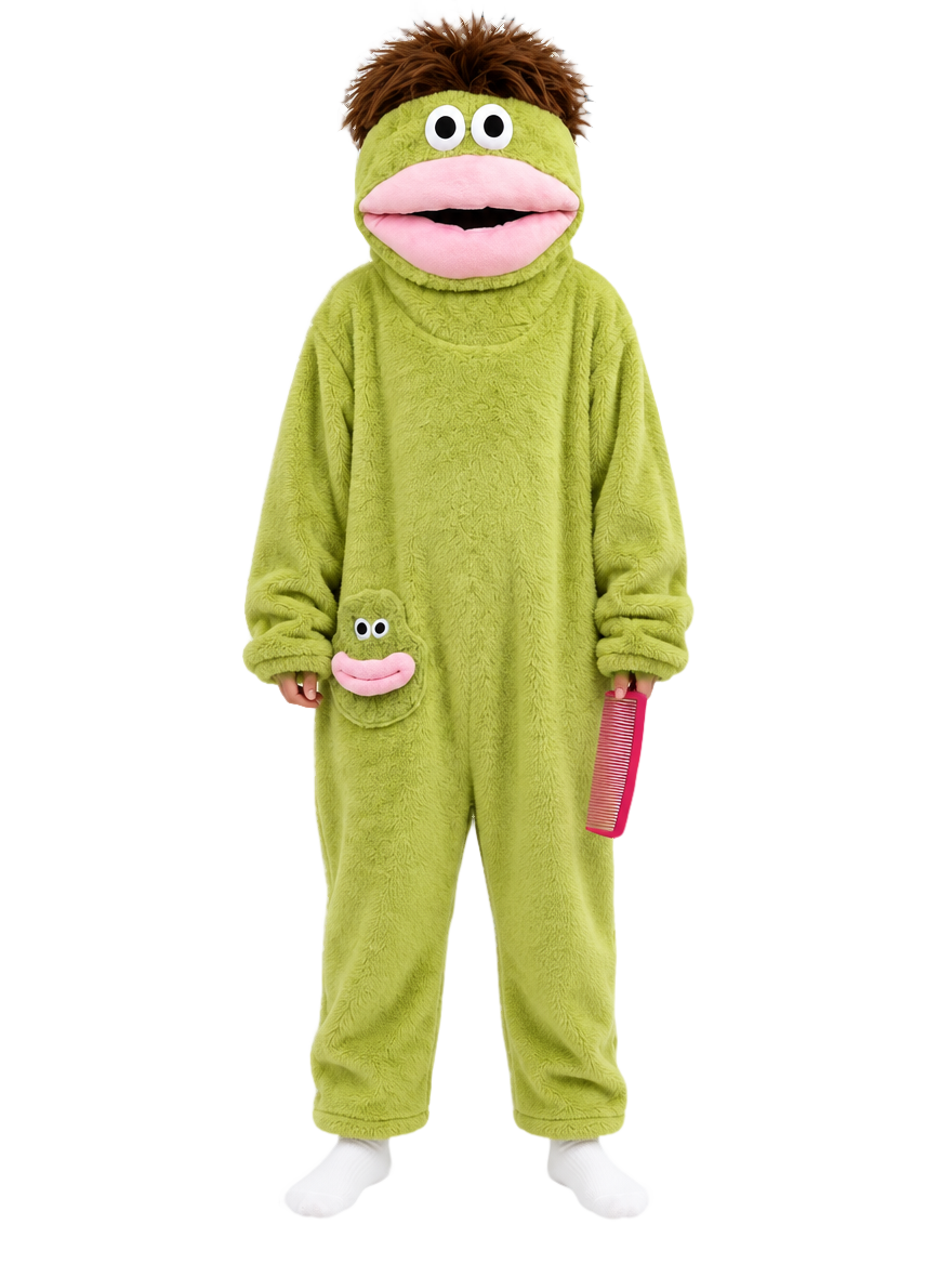 SnugBeast Monster Onesie in Green