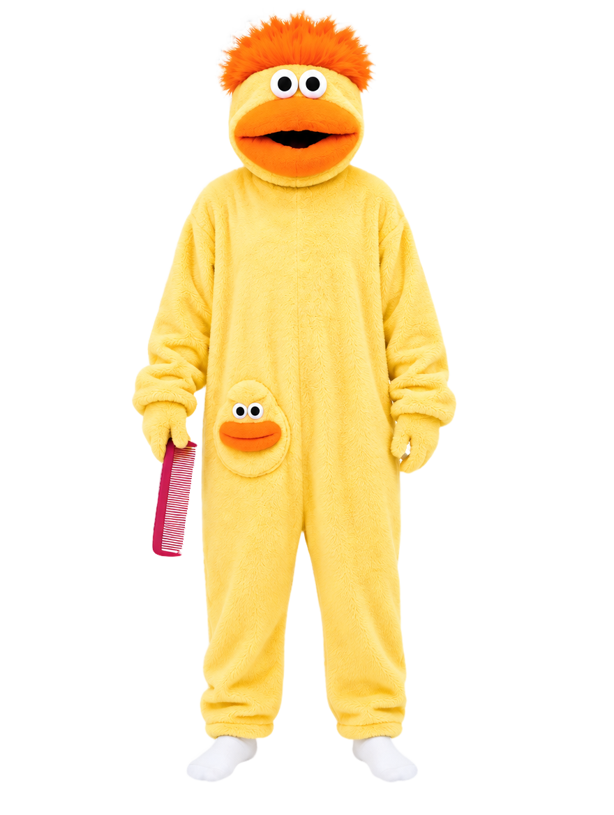 SnugBeast Monster Onesie in Yellow